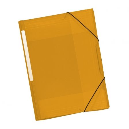 Grafoplás Carpeta Colorgraf Folio con 3 Solapas y Gomas Naranja Translúcido Grafoplás Carpeta Colorgraf Folio con 3 Solapas y Gomas Naranja Translúcido